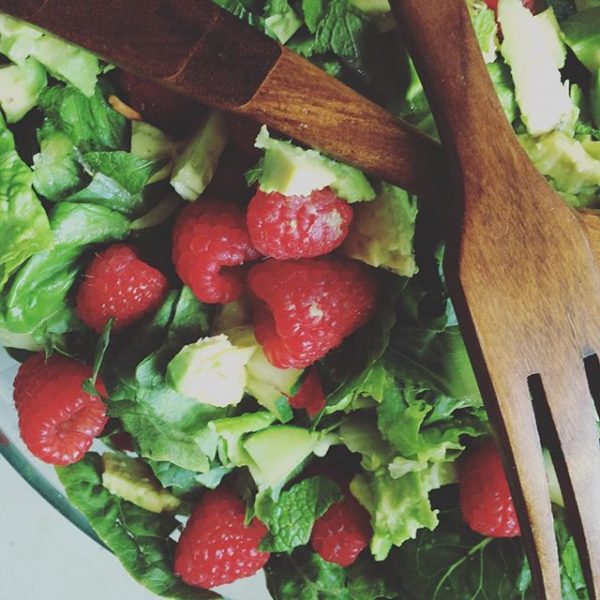 Raspberry Summer Salad Romaine Raspberry Salad (AIP Paleo, AI Keto, Whole 30)